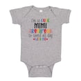 thumbnail image 1 of I'm So Cute Mimi Retired To Spend All Day With Me Baby Bodysuit One Piece NB Athletic Heather, 1 of 3