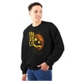 thumbnail image 1 of I'm So Lit Jack O Lantern Halloween Unisex Plus Fleece Graphic Sweatshirt Brisco Brands 2X, 1 of 5