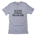 thumbnail image 1 of I'm So Tired Of Being My Wife's Arm Candy - Funny Men's Grey T-Shirt, 1 of 2