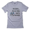 thumbnail image 1 of I'm Sorry But Your Opinion Wasn't In the Recipe Chef Cooking Men's Grey T-Shirt, 1 of 2