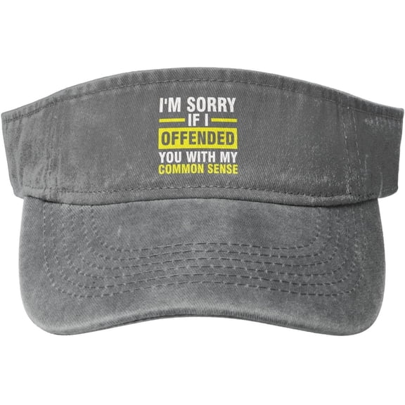 I'm Sorrys If I Offended You by Using Facts and Logic Hat Cotton Funny Empty Top Baseball Sun Cap Visor Hats