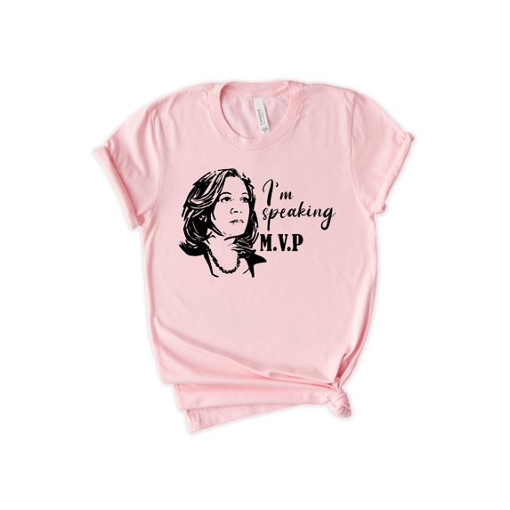 I'm Speaking" Kamala T-Shirt – Unisex Crew Neck Graphic Tee - Humorous Political Shirt - USA Made