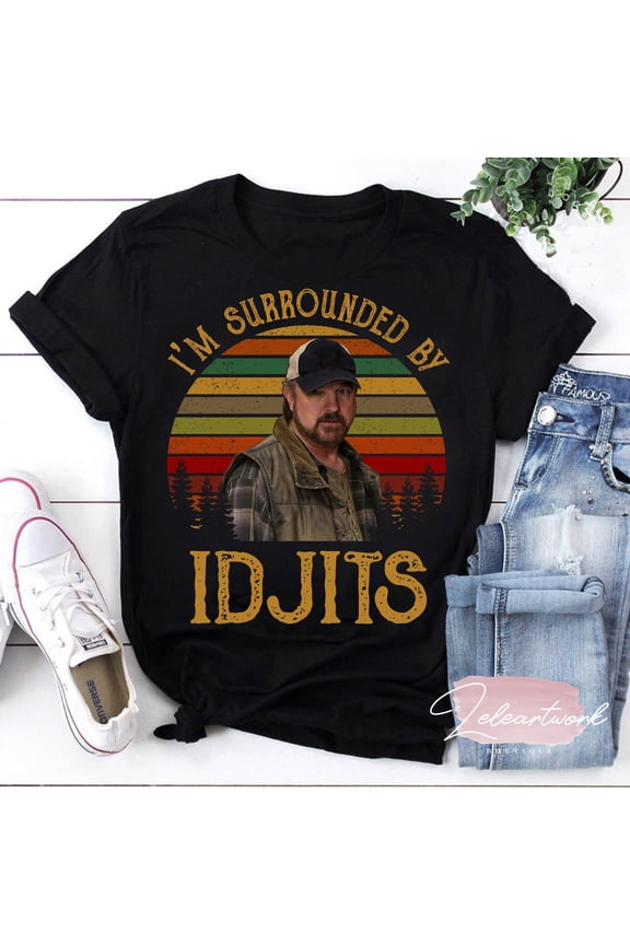I’m Surrounded by Idjits Vintage T-Shirt, Supernatural Winchesters Shirt, Winchester Brothers Shirt, Idjits Shirt, Supernatural Shirt