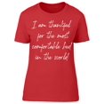 thumbnail image 1 of I'm Thankful For Comfortable Bed Women T-Shirt, Female Large, 1 of 4