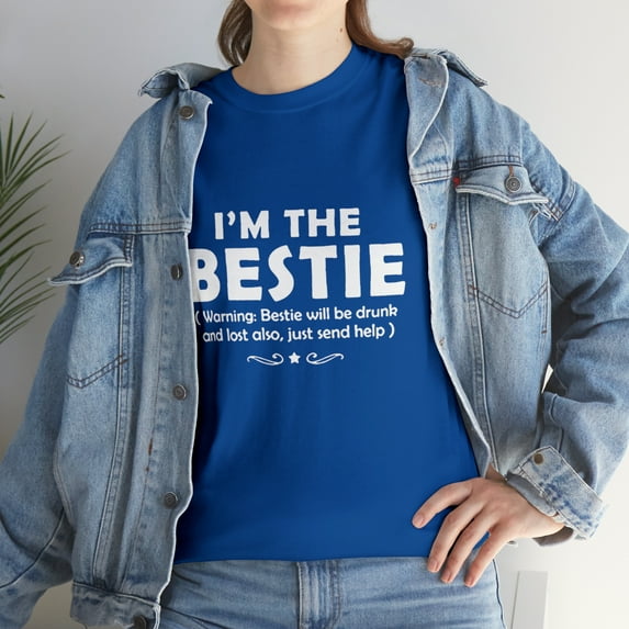 I'm The Bestie Racerback If Lost Or Drunk Please Return To T-Shirt