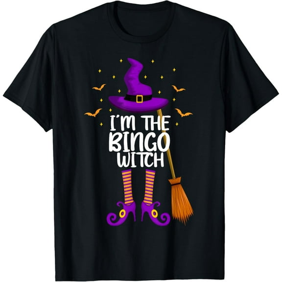 I'm The Bingo Witch Funny Bingo Halloween T-Shirt