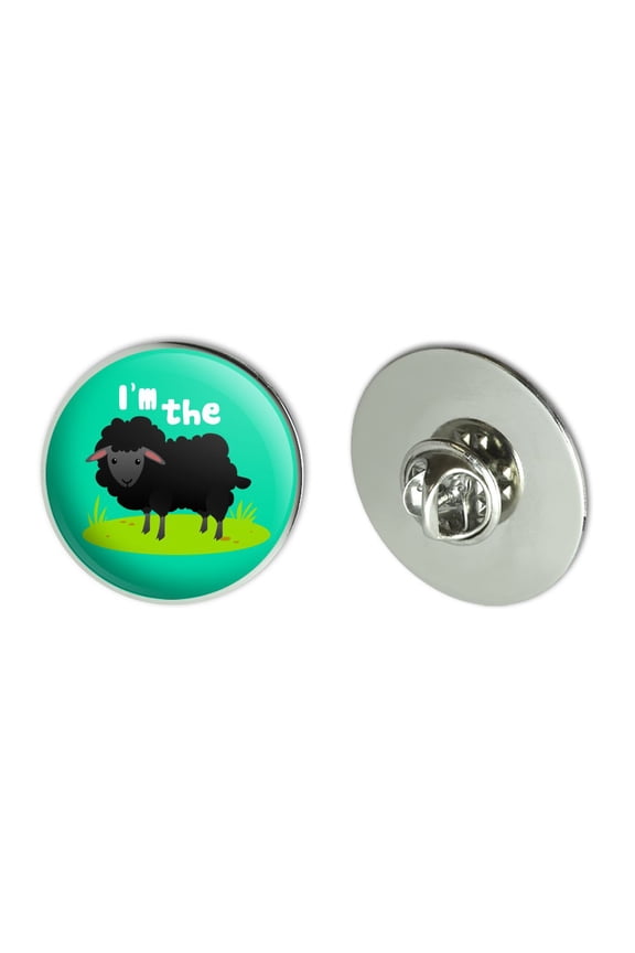 I'm The Black Sheep Funny Metal 1.1" Tie Tack Hat Lapel Pin Pinback