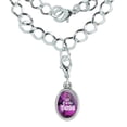 thumbnail image 1 of I'm The Boss with Crown Silver Plated Bracelet with Antiqued Oval Charm, 1 of 4