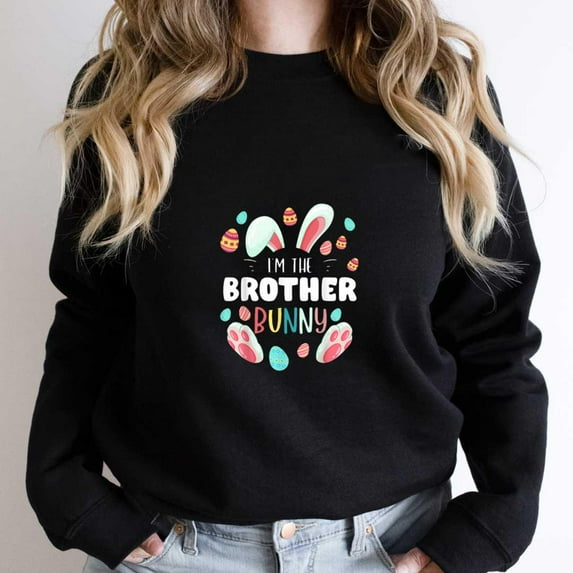 I'm The Brother Bunny Funny Matching Family Easter Party Holiday Graphic SW13764 Unisex Sweatshirt, Up to Size 5XL