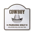 thumbnail image 1 of I'm The Cowboy 12" X 12" Sign | Indoor/Outdoor Plastic | SignMission Designer Hat Rodeo Ranch Horse Bronco Novelty Gift Funny Joke Gag Road Garage, 1 of 4