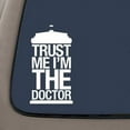 thumbnail image 1 of I'm The Doctor Tardis Doctor Who Inspired Decal Sticker | 6-Inches By 3.2-Inches | White Vinyl | Car Truck Van SUV Laptop Macbook Wall Decals, 1 of 1
