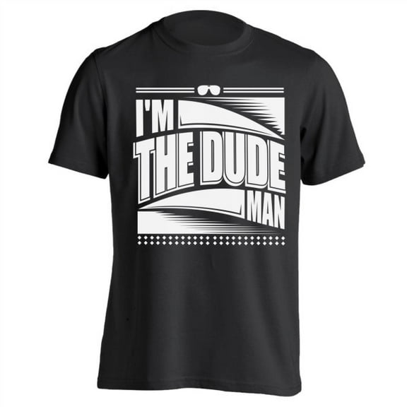 I'm The Dude Man Big Labowski Black Basic Men's T-Shirt