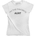 thumbnail image 1 of I'm The Favorite Aunt Women's Funny Humour Birthday Auntie Tee Shirt, 1 of 4
