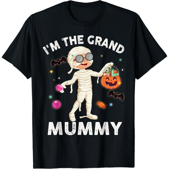 I'm The Grand Mummy Funny Grandma Halloween T-Shirt