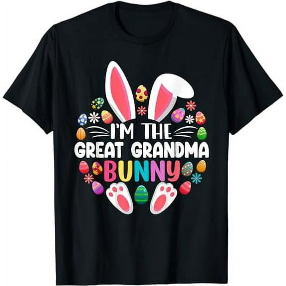 I'm The Great Grandma Bunny Easter Day Family Matching T-Shirt