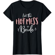 Im The Hot Mess Bride T Shirt Funny Matching Bachelorette T-Shirt, Vintage Birthday Gift