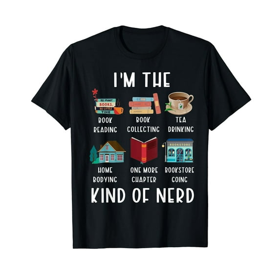 I'm The Kind Of Nerd Funny Book Reading T-Shirt