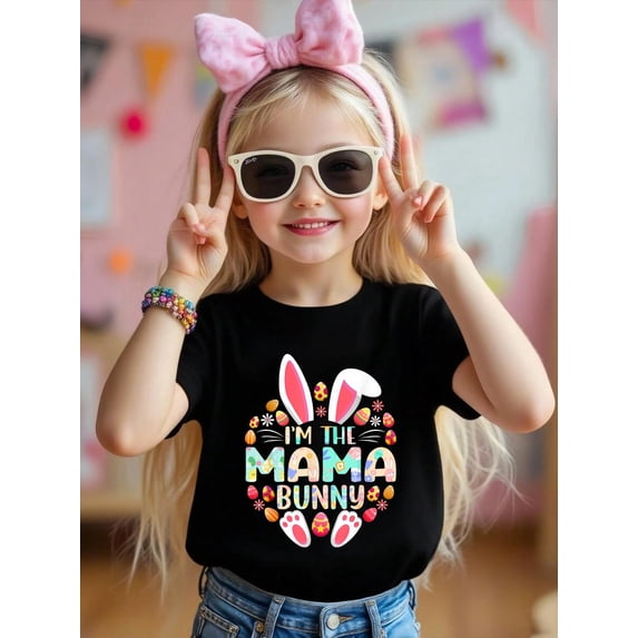 I'm The Mama Bunny Funny Easter Day Family Matching Kids T-Shirt Graphic T-shirts for boys and girls