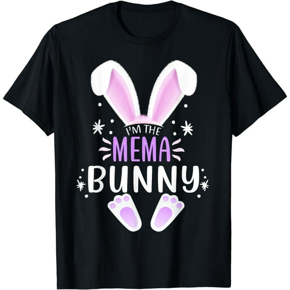 I'm The Mema Bunny Easter Day Rabbit Family Matching Style T-Shirt