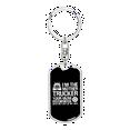 thumbnail image 1 of I'm The Mother Trucker Swivel Keychain Dog Tag Stainless Steel or 18k Gold, 1 of 10