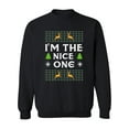 thumbnail image 1 of I'm The Nice One Sweatshirt Men -Image by Shutterstock, Male 3X-Large, 1 of 4