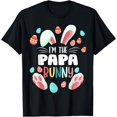 thumbnail image 1 of I'm The Papa Bunny Matching Family Easter Party T-Shirt men and women can wear, black, white, gifts, 1 of 4