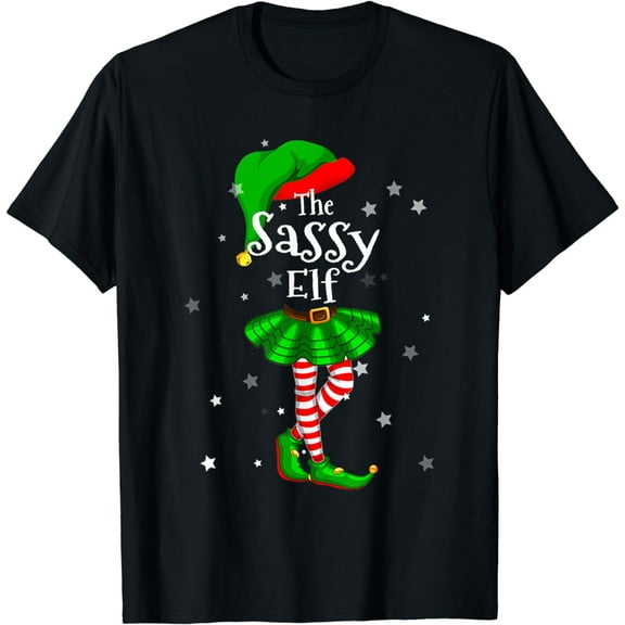 I'm The Sassy Elf T-Shirt Matching Christmas Costume Shirt T-Shirt