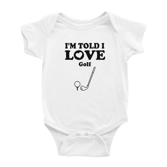I'm Told I love Golf Cute Baby Jumpsuit Unisex