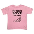 thumbnail image 1 of I'm Told I love JIU Jitsu Cute Toddler T Shirts for Boys Girls (Pink, 3T), 1 of 5
