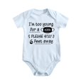 thumbnail image 1 of I'm Too Young for A Mask - Baby Clothes - Funny Newborn Bodysuit Outfits for Boys And Girls Baby Blue-style-1 3-6M, 1 of 5