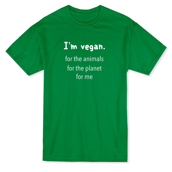 I'm Vegan For The Animals For The Planet For Me Men's T-shirt
