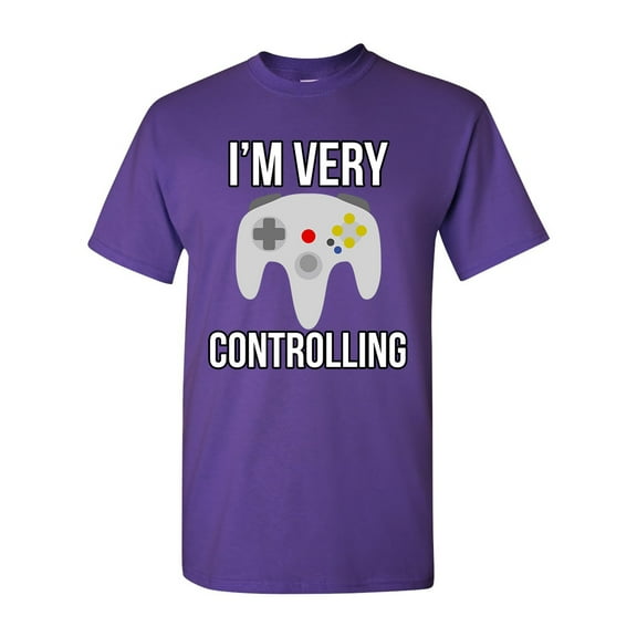 I'm Very Controlling Gamer Controller Funny Humor DT Adult T-Shirt Tee