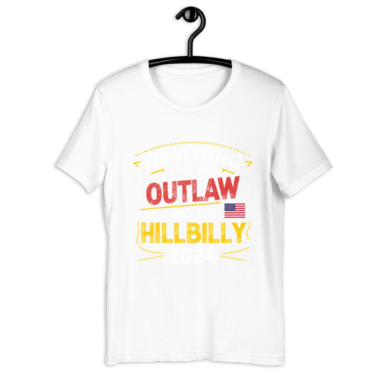 I'm Voting For the Outlaw and the Hillbilly 2024 US Flag TShirt full