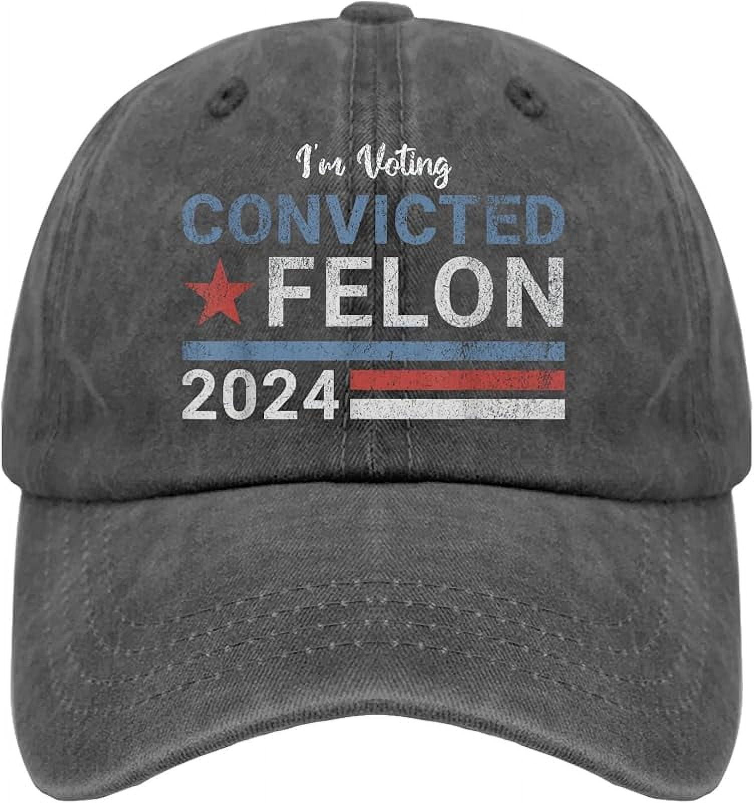 I'm Voting- for The Convicted- Felon 2024 Hats -Vote Hats for Mens ...