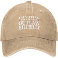 I'm Voting for The Outlaw Hillbilly 2024 Baseball Caps for Men 90s