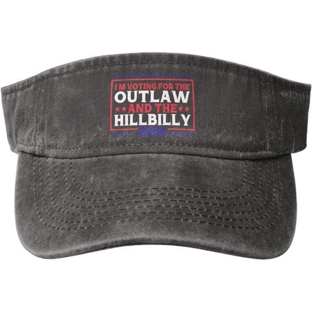 I'm Voting for The Outlaw Hillbilly 2024 Visor Sun Protection Mesh Sun
