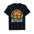 thumbnail image 1 of I'm With Butterfly Halloween Costume Matching Couples Party T-Shirt, 1 of 5