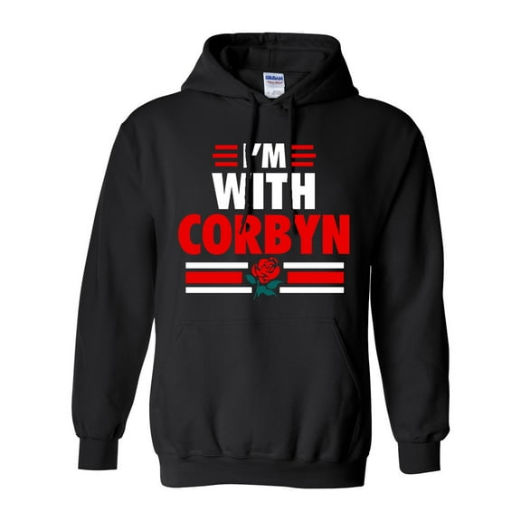 I'm With Corbyn Politician Campaign Support DT Sweatshirt Hoodie