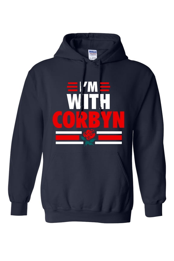 I'm With Corbyn Politician Campaign Support DT Sweatshirt Hoodie
