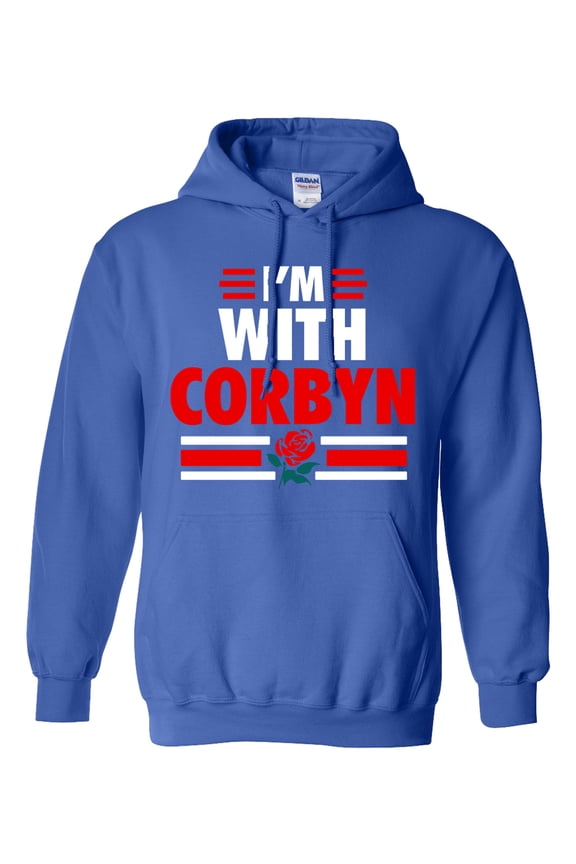I'm With Corbyn Politician Campaign Support DT Sweatshirt Hoodie