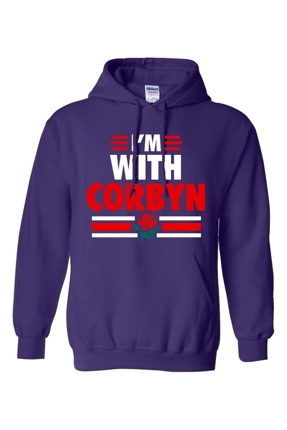 I'm With Corbyn Politician Campaign Support DT Sweatshirt Hoodie