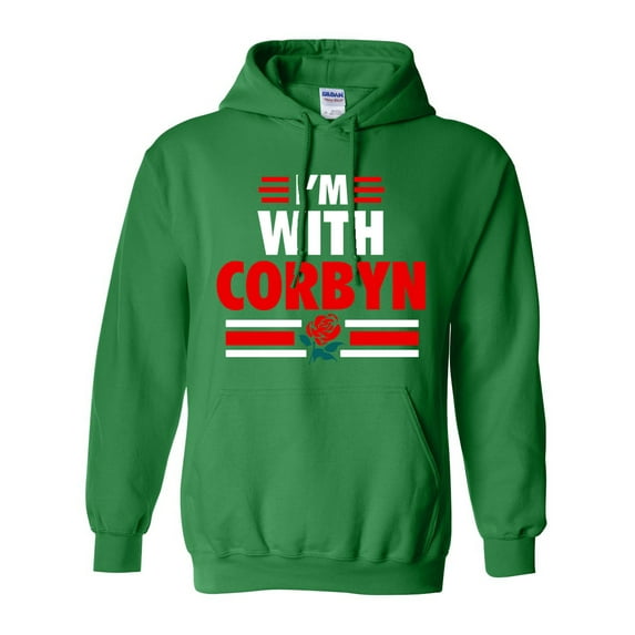 I'm With Corbyn Politician Campaign Support DT Sweatshirt Hoodie