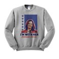 thumbnail image 1 of I'm With Her Kamala Sweatshirt Unisex 5X-Large Grey, 1 of 5