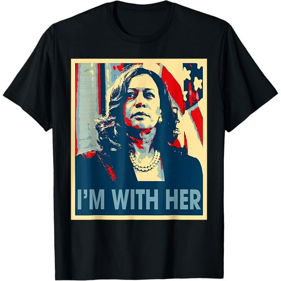 I'm With Her Kamala Vote For 2024 President Kamala-Harris T-Shirt