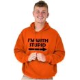 thumbnail image 1 of I'm With Stupid Best Friend BFF Goals Hoodie Sweatshirt Women Men Brisco Brands S, 1 of 5