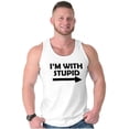 thumbnail image 1 of I'm With Stupid Best Friend BFF Goals Tank Top T Shirts Men Women Brisco Brands S, 1 of 5
