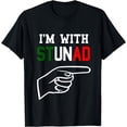 thumbnail image 1 of I'm With Stupid T Shirt Funny Stunad Italian Sayings Quotes, 1 of 4