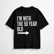 Im With The 50 Year Old Matching 50th Birthday Graphic T-Shirt