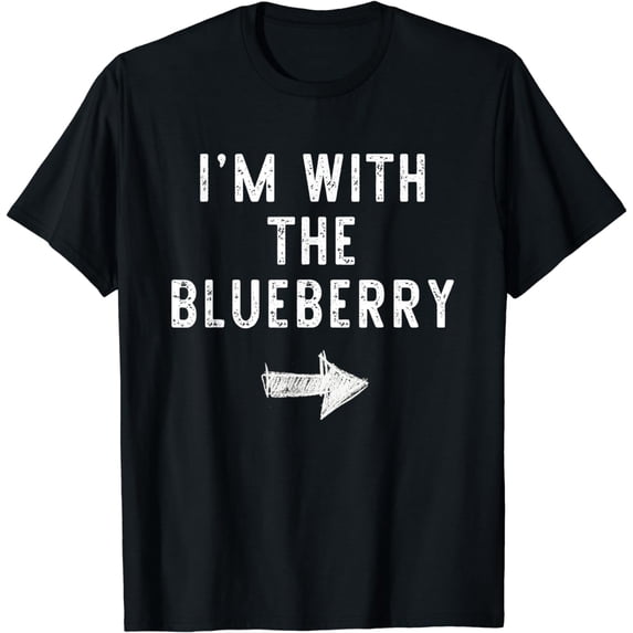 I'm With The Blueberry Costume Halloween Matching Couple T-Shirt