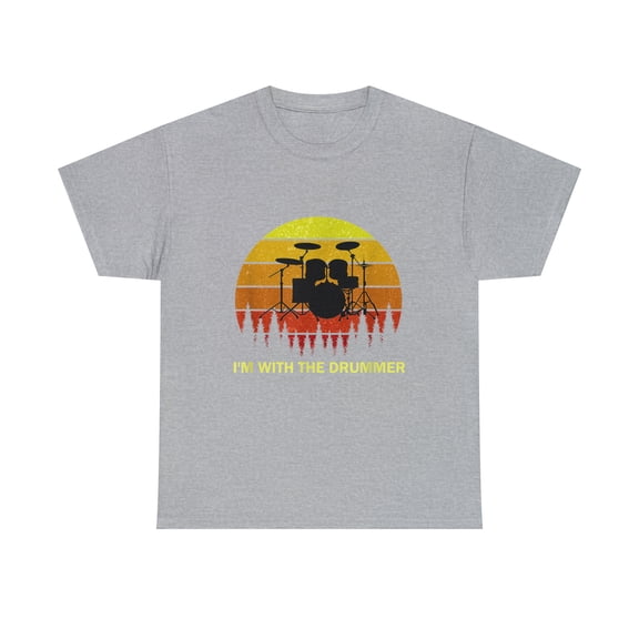 I'm With The Drummer For Girlfriend Wife Drum Drumming Band T-Shirt